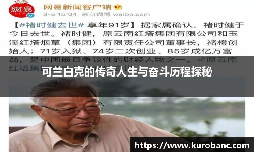 可兰白克的传奇人生与奋斗历程探秘